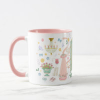 A Ball at the Crown Inn Mug (Pink)