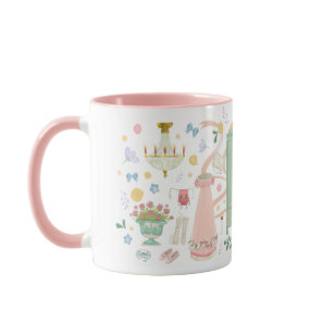 A Ball at the Crown Inn Mug (Pink)