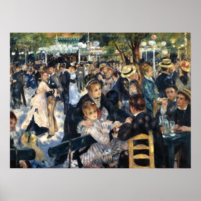 A Ball At the Moulin de la Galette - Renoir Poster (Front)