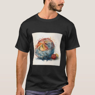 A Ball Of Yarn Unraveling Skein Releasing T-Shirt