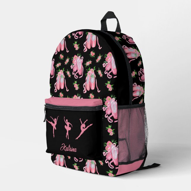A Ballerina's Personalized Backpack (Back Corner Right)