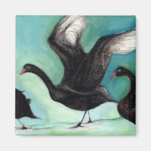 A ballet of Black Swans 2013 Magnet (Front)