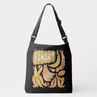 A Banana / Illustration of Banana Crossbody Bag