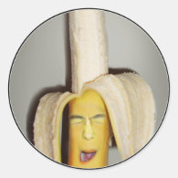 A Banana Splitting Headache Classic Round Sticker