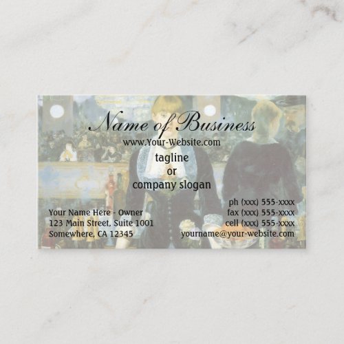 A Bar at the Folies_Bergere by Edouard Manet Business Card