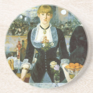 A Bar at the Folies Bergere by Edouard Manet Drink Coaster