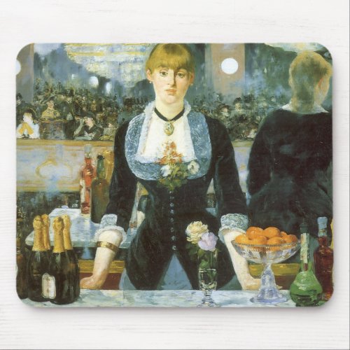 A Bar at the Folies Bergere by Edouard Manet Mouse Pad
