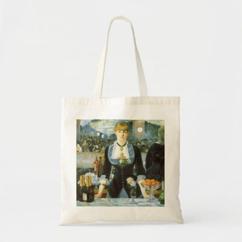 A Bar at the Folies Bergere by Edouard Manet Tote Bag