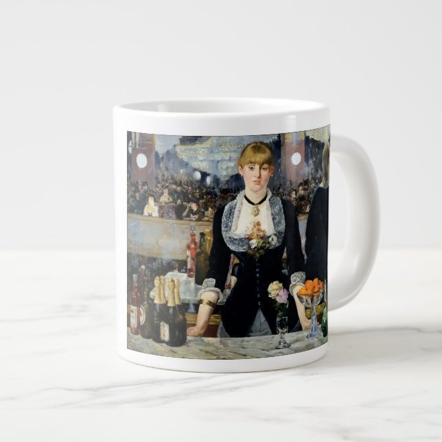 A Bar at the Folies-Bergère by Manet  Giant Coffee Mug (Front Right)