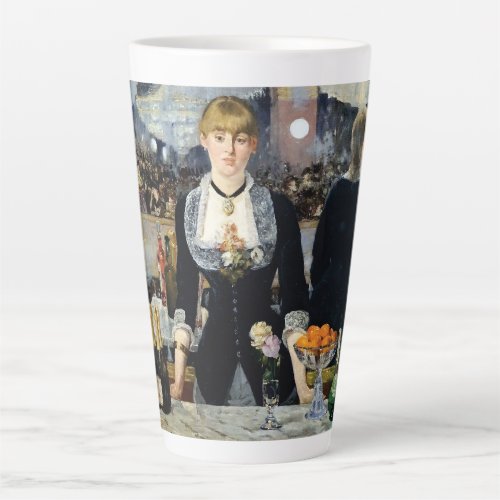 A Bar at the Folies_Bergre by Manet  Latte Mug