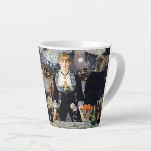 A Bar at the Folies_Bergre by Manet   Latte Mug