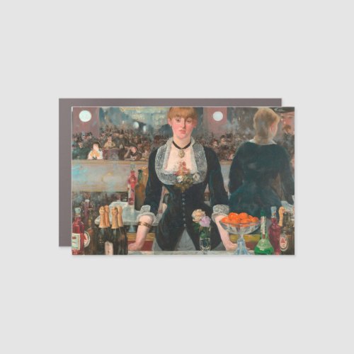 A Bar at the Folies_Bergre Edouard Manet Car Magnet