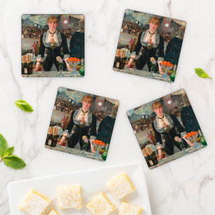 A Bar at the Folies-Bergère Edouard Manet Coaster Set