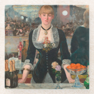 A Bar at the Folies-Bergère Edouard Manet Glass Coaster