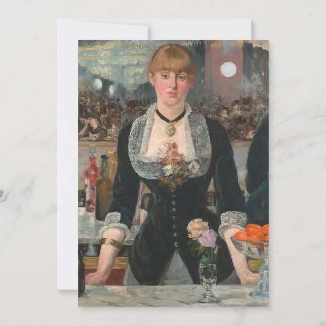 A Bar at the Folies-Bergère Edouard Manet Invitation (Back)