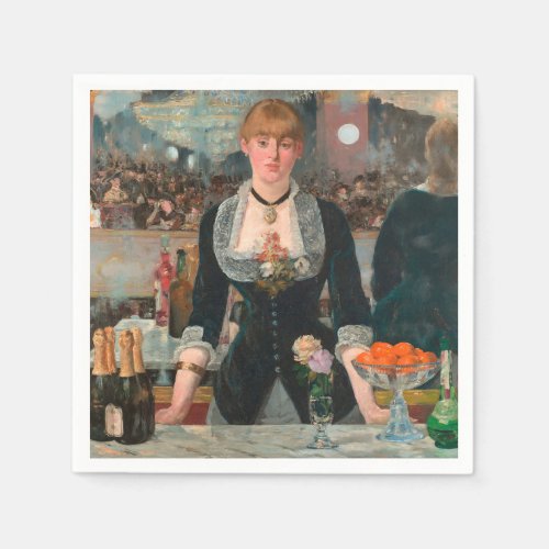 A Bar at the Folies_Bergre Edouard Manet Napkins