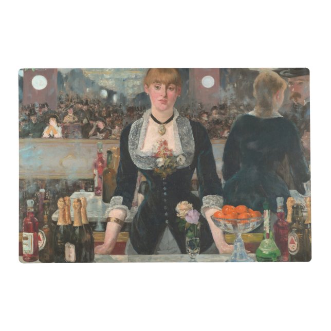A Bar at the Folies-Bergère Edouard Manet Placemat (Front)