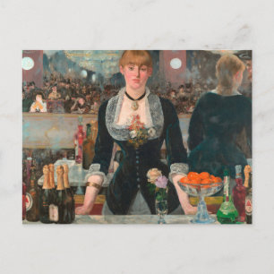 A Bar at the Folies-Bergère Edouard Manet Postcard