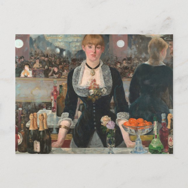 A Bar at the Folies-Bergère Edouard Manet Postcard (Front)
