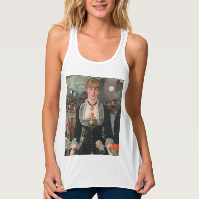 A Bar at the Folies-Bergère Edouard Manet Tank Top (Front)