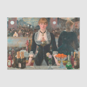 A Bar at the Folies-Bergère Edouard Manet Tissue Paper