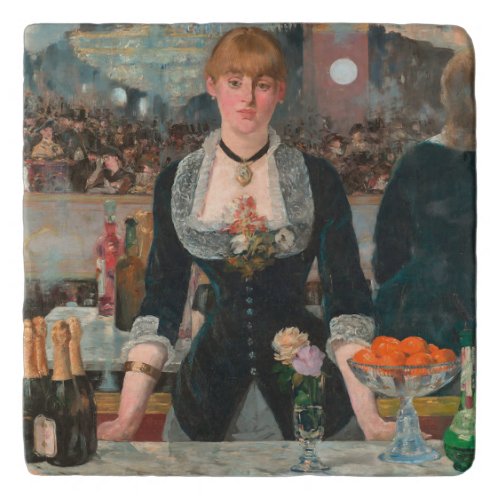 A Bar at the Folies_Bergre Edouard Manet Trivet