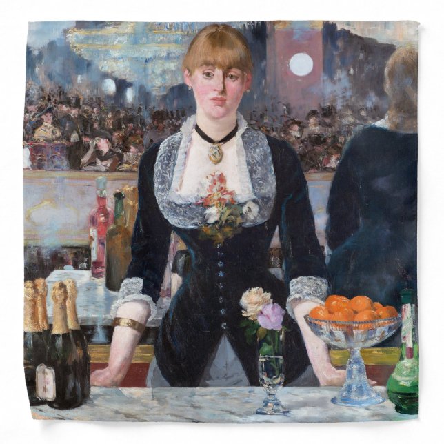 A Bar at the Folies-Bergere, Manet Bandana (Front)