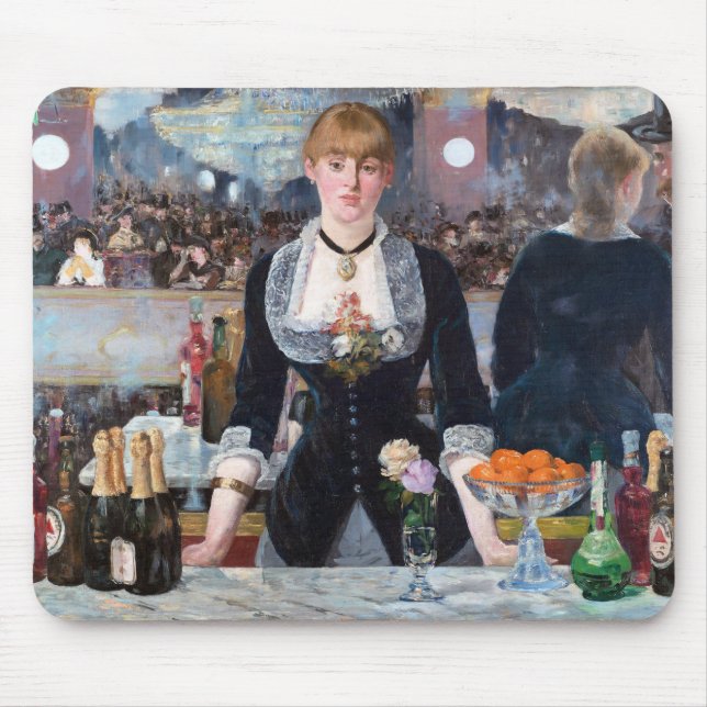 A Bar at the Folies-Bergere, Manet Mouse Pad (Front)