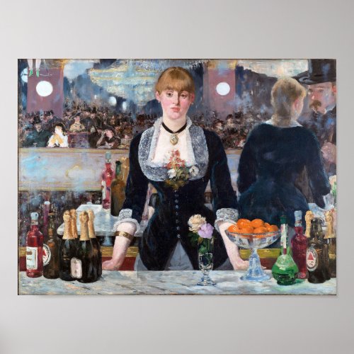 A Bar at the Folies_Bergere Manet Poster