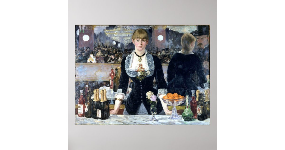 A Bar At The Folies Bergere Poster | Zazzle.com