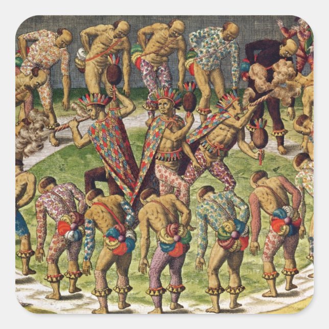 A Barbarian Celebration Square Sticker (Front)