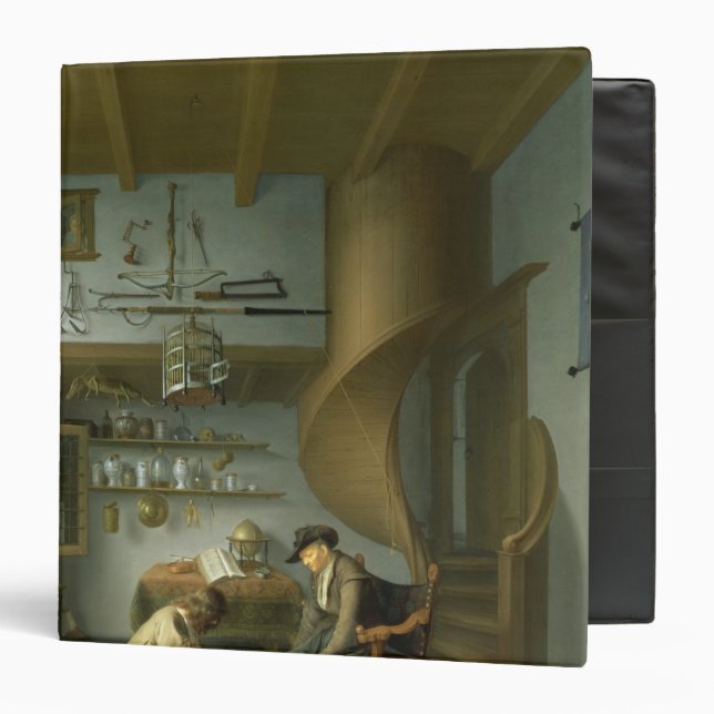 A Barber surgeon tending a peasant's foot Binder (Front/Inside)