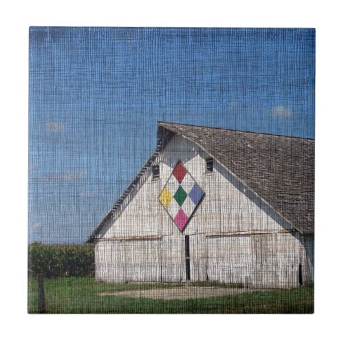 A Barn With A Quilt Tile