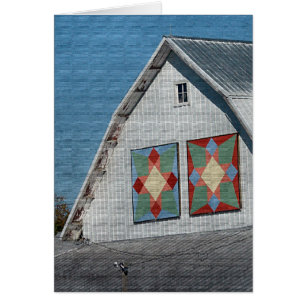 A Barn With Two Quilts Cards