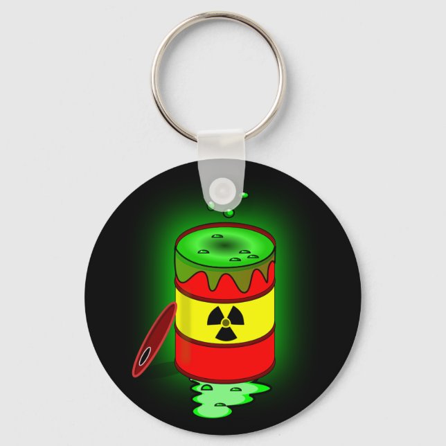 A Barrel of Toxic Waste. Keychain (Front)