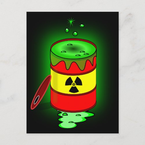 A Barrel of Toxic Waste Postcard