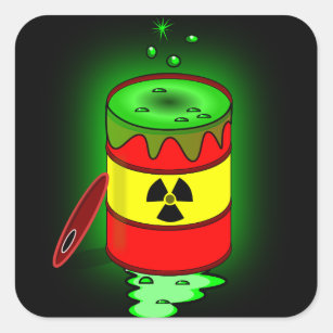 Toxic Waste Stickers | Zazzle