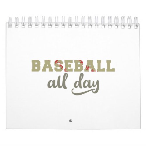 A Baseball Player Calendar