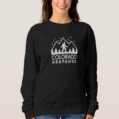 A Basin Yeti Sasquatch Night Walker Arapahoe Color Sweatshirt