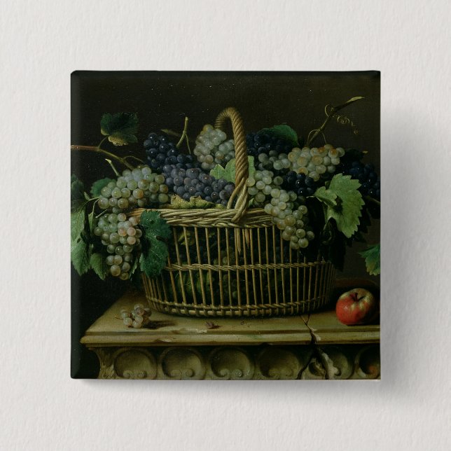 A Basket of Grapes Button (Front)