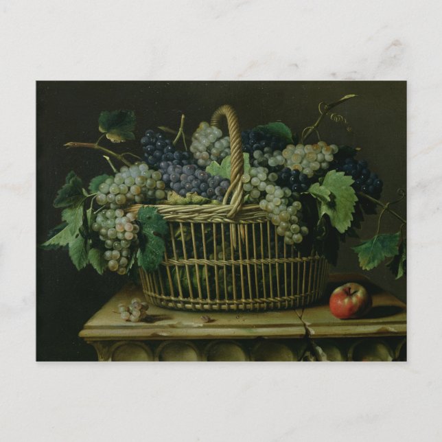 A Basket of Grapes Postcard (Front)