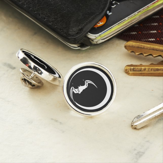 a bat on the moon lapel pin (In Situ)