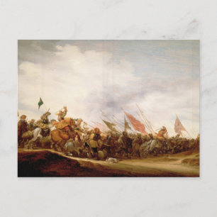 A Battle Scene, 1653 Postcard