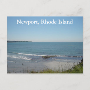 A Beach Scene In Newport, Rhode Island Postcard