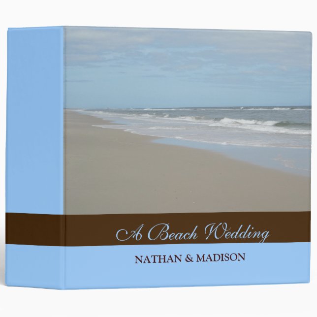 A Beach Wedding Planning Binder (Front/Spine)