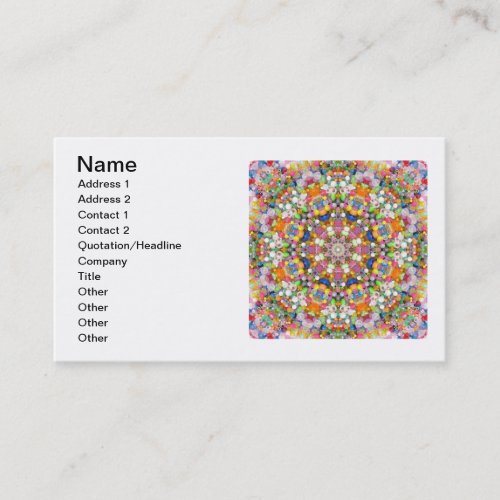A Bead Mandala Business Card Templates