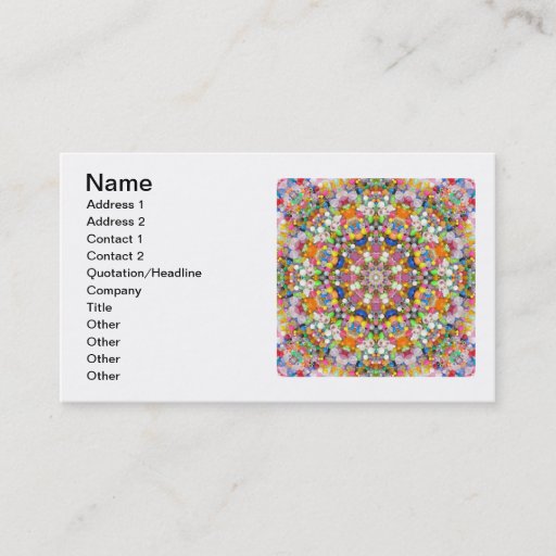 Customizable A Bead Mandala Business Card Templates