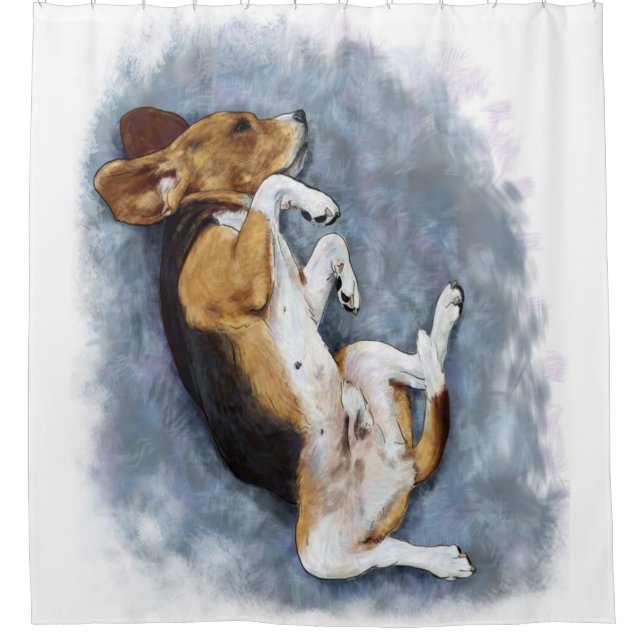 A Beagle Is For Christmas Lover Gift Shower Curtain (Front)