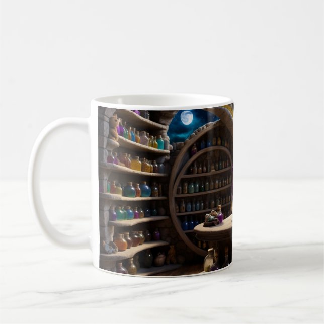 A bear and his magic study coffee mug (Left)