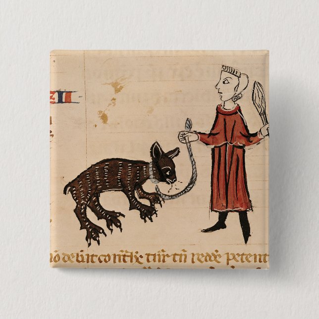 A Bear Keeper, from 'Decrets de Gratien' Button (Front)
